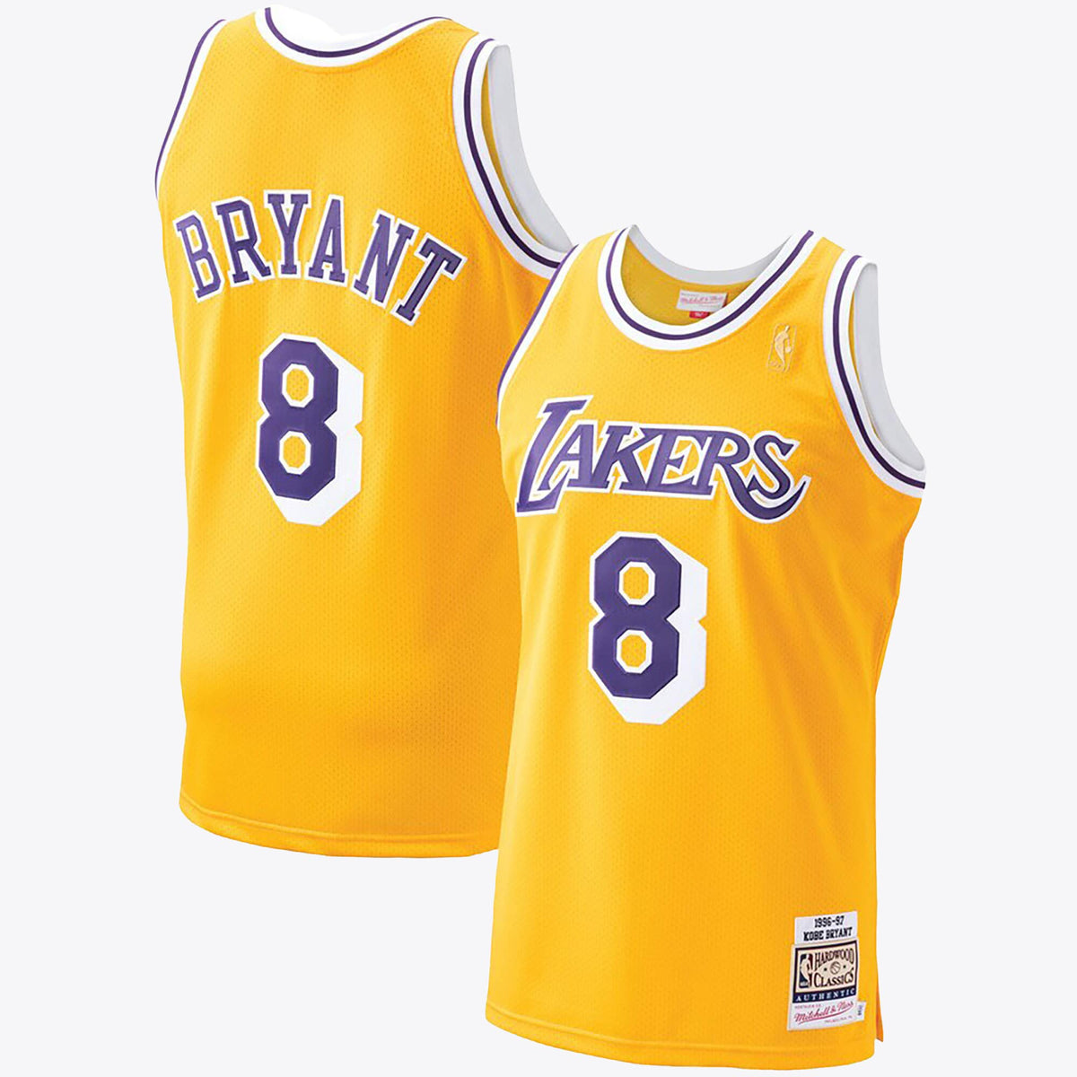 Kobe Bryant Hardwood Classics 1996-97 Authentic Jersey By Mitchell & Ness - Gold