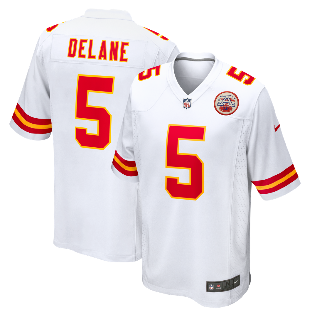 Kansas City Chiefs Mansoor Delane Nike White Game Jersey