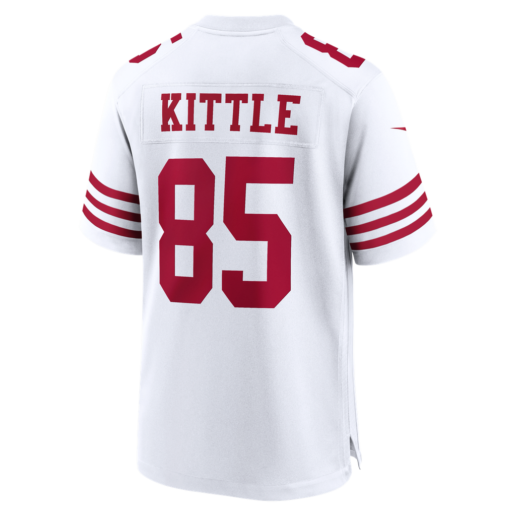 San Francisco 49ers George Kittle Nike White 80th Anniversary Game Jersey