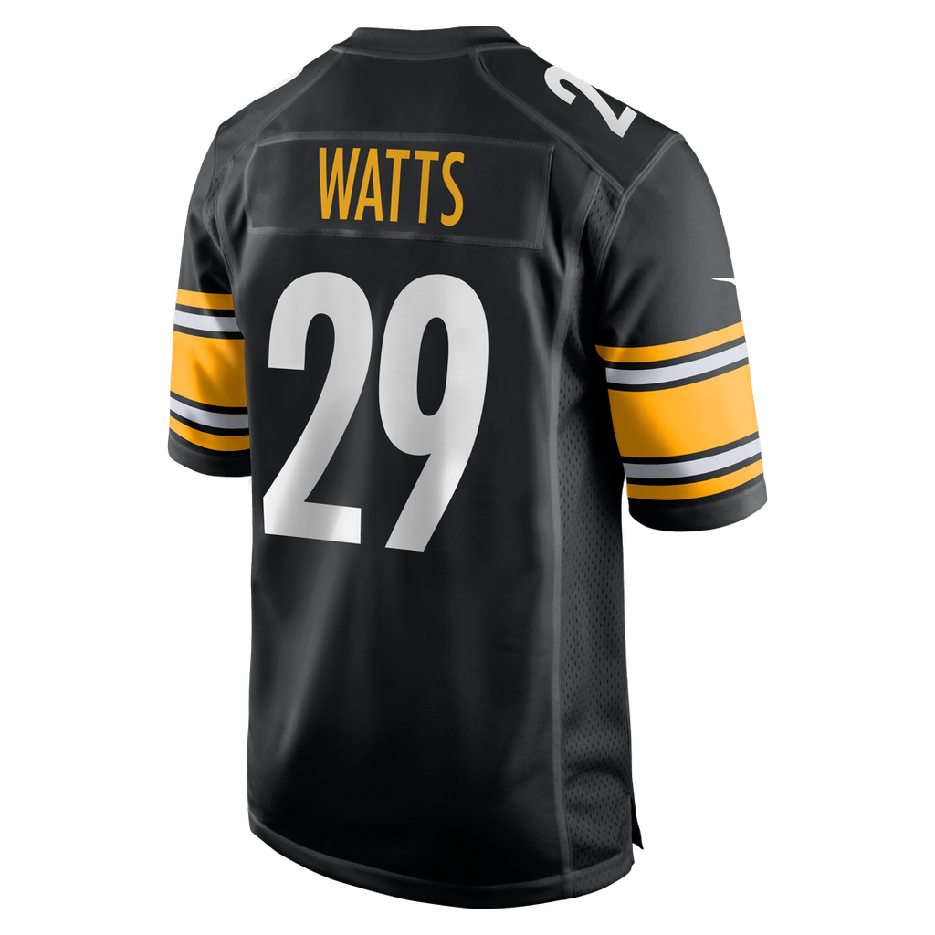 Pittsburgh Steelers Ryan Watts Nike Black Game Jersey