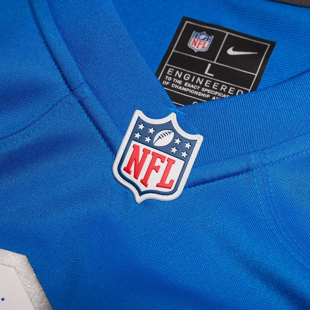 Detroit Lions Nike Blue Custom Game Jersey