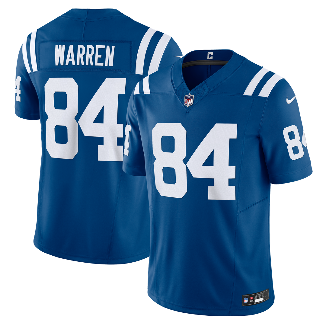 Indianapolis Colts Tyler Warren Nike Royal Team Vapor F.U.S.E. Limited Jersey