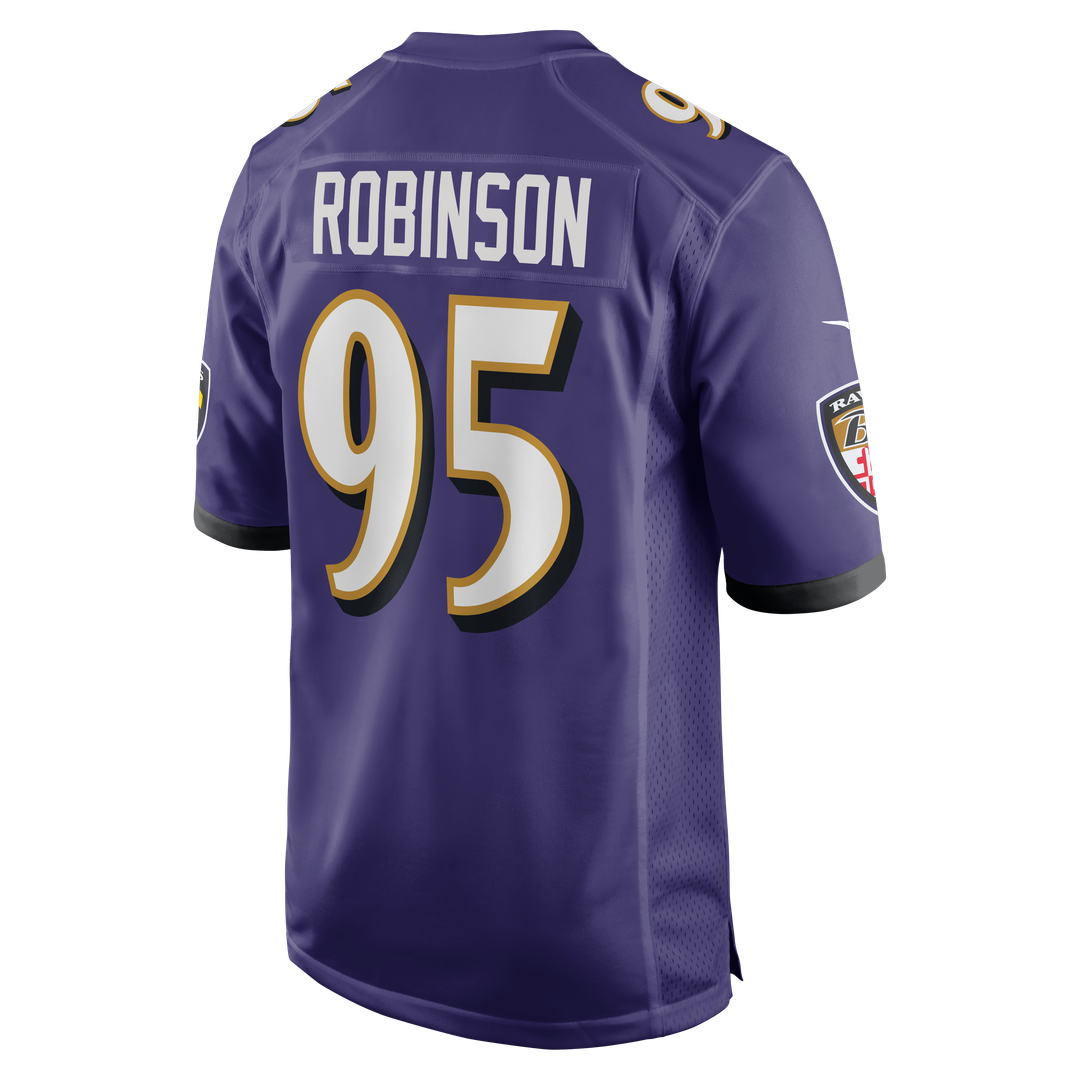 Baltimore Ravens Tavius Robinson Nike Purple Team Game Jersey