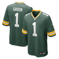 Green Bay Packers Number 1 Groom Nike Green Game Jersey