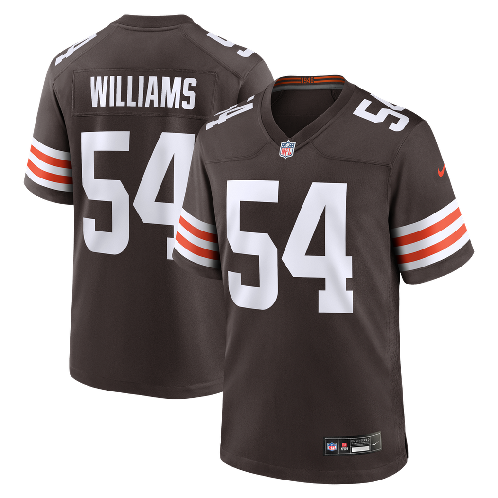 Cleveland Browns Sam Williams Nike Brown Team Game Jersey