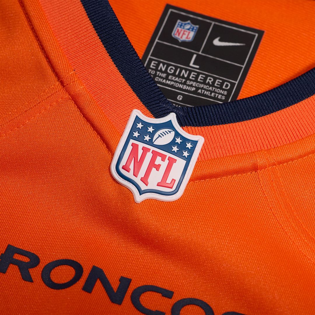 Denver Broncos Karene Reid Nike Orange Team Game Jersey