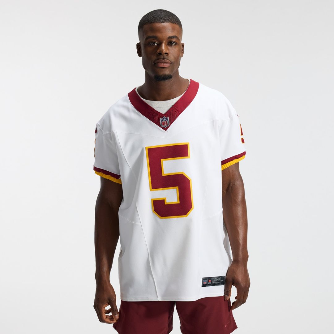 Washington Commanders Jayden Daniels Nike White Alternate 2 Super Bowl Era Vapor F.U.S.E. Elite Jersey