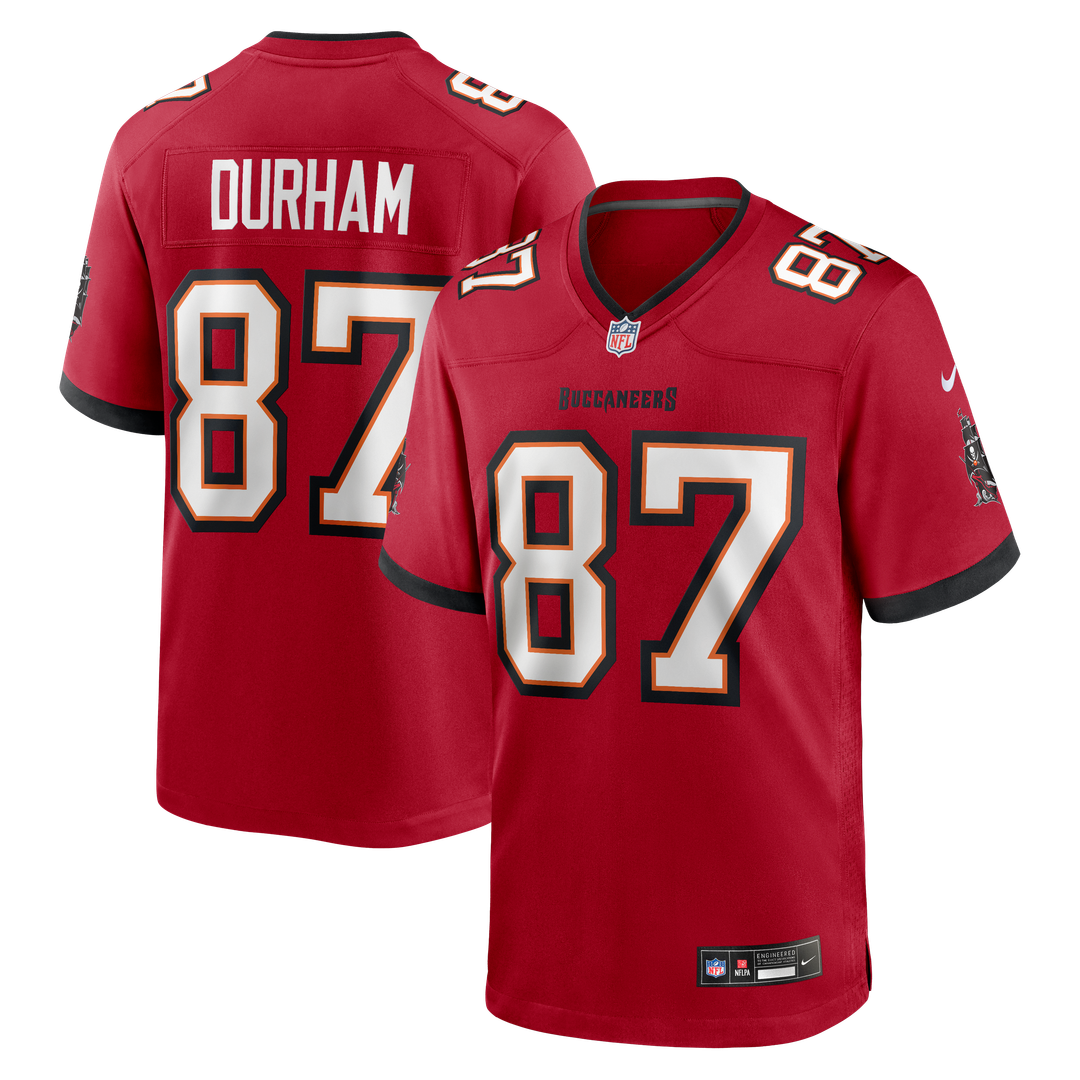 Tampa Bay Buccaneers Payne Durham Nike Red Game Jersey