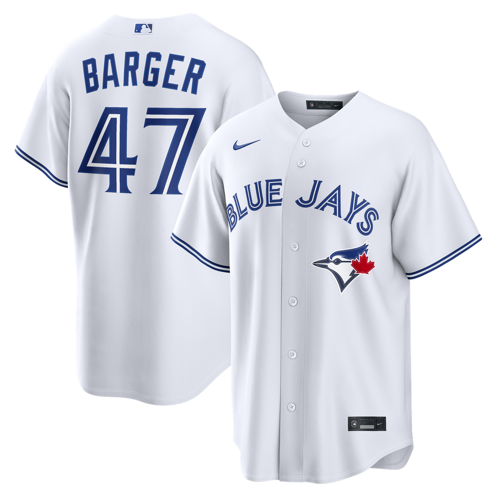 Toronto Blue Jays Addison Barger Nike White Home Replica Jersey