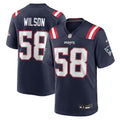 New England Patriots Jared Wilson Nike Navy Team Game Jersey