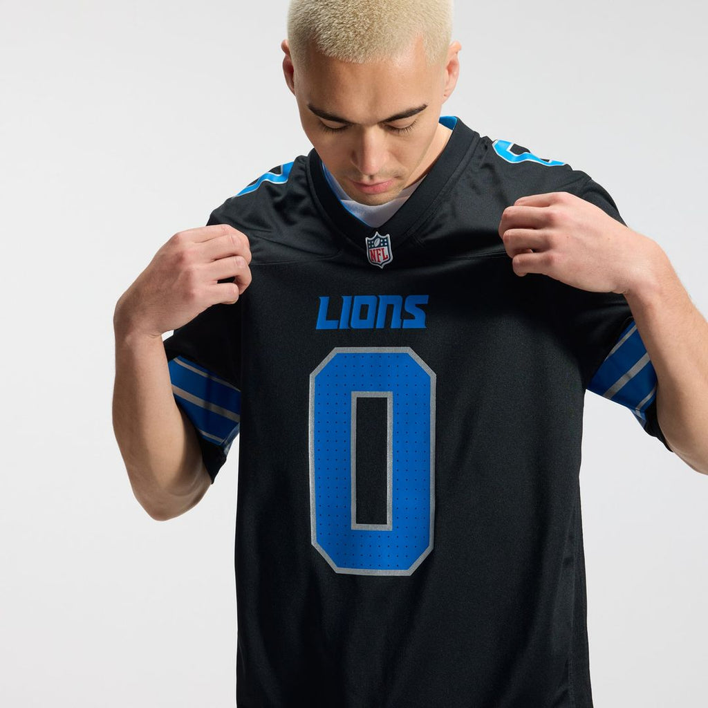 Detroit Lions Jahmyr Gibbs Nike Blue Game Player Jersey