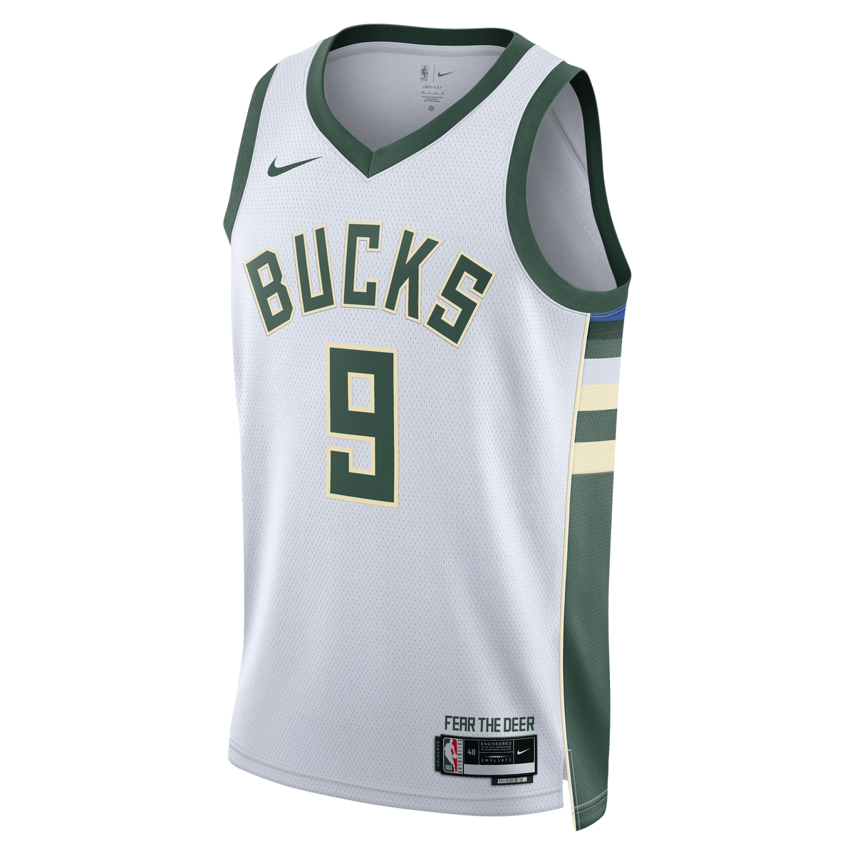 Milwaukee Bucks Nike Association Edition Swingman Jersey - White - Kel'el Ware - Unisex