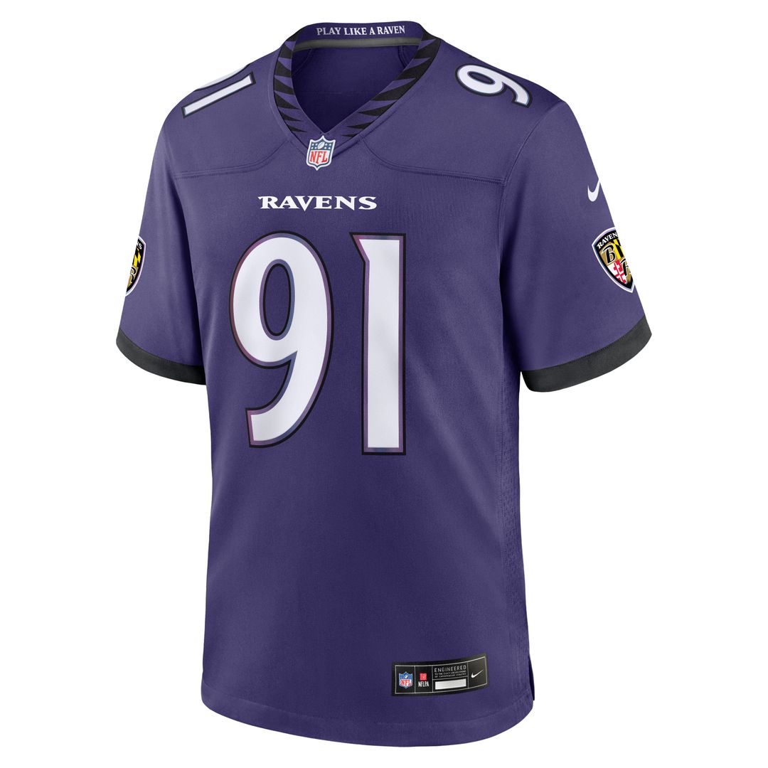 Baltimore Ravens Trey Hendrickson Nike Black Alternate Game Jersey