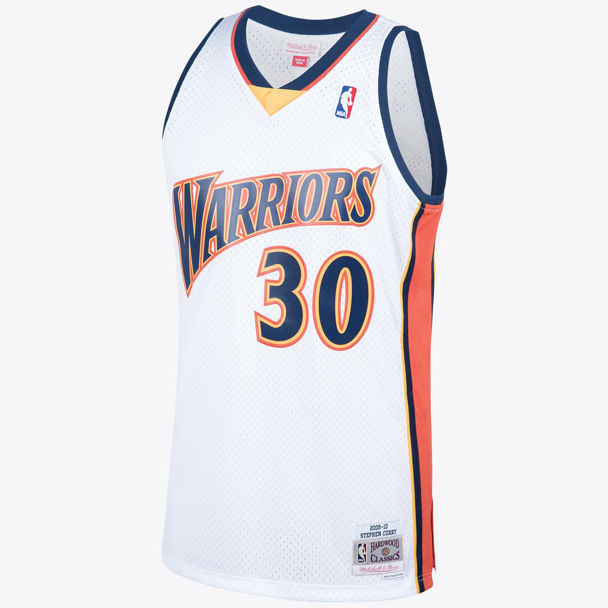 Golden State Warriors 2009 Steph Curry Hardwood Classics Home Swingman Jersey By Mitchell & Ness - White