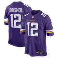 Minnesota Vikings Max Brosmer Nike Purple Team Game Jersey