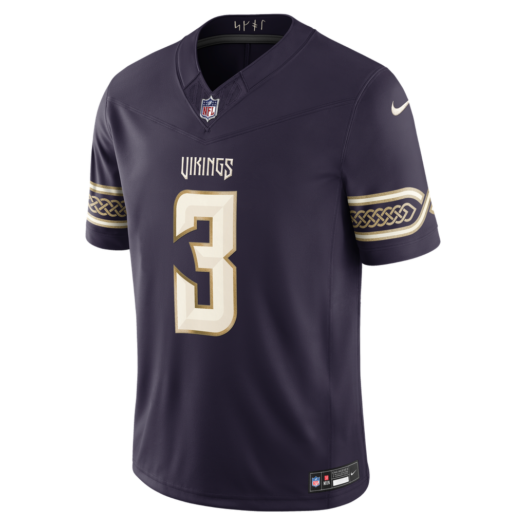 Minnesota Vikings Jordan Addison Nike Purple 2026 Rivalries Collection Stitched Limited Jersey