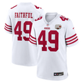 San Francisco 49ers The Faithful Nike White 80th Anniversary Game Jersey