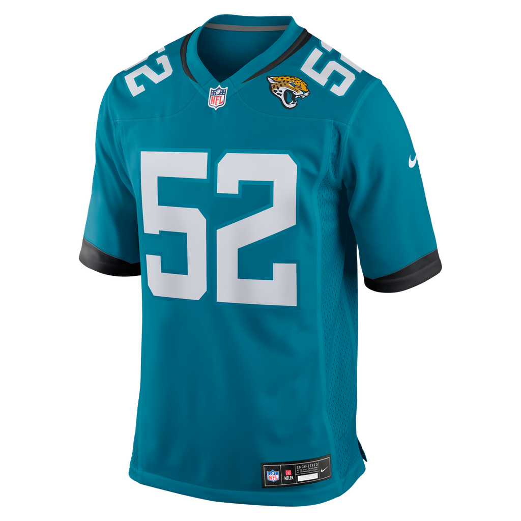 Jacksonville Jaguars DaVon Hamilton Nike Black Game Jersey