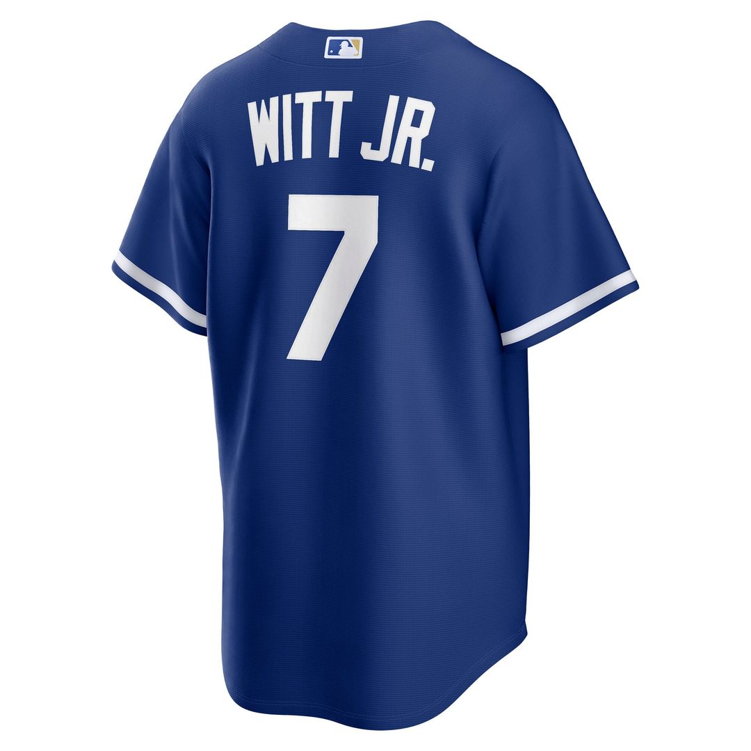 Kansas City Royals Bobby Witt Jr. Nike Gray Road Replica Jersey