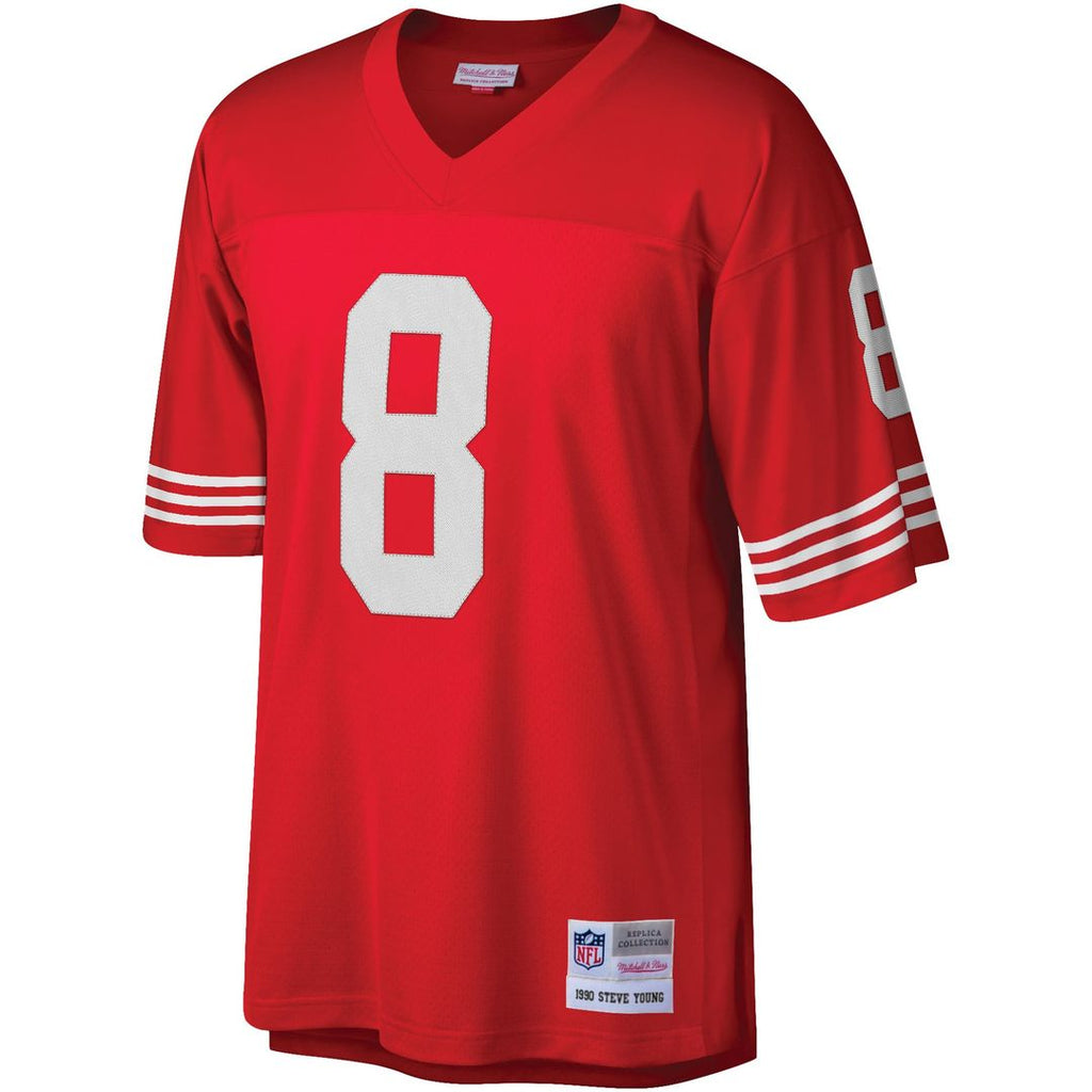 San Francisco 49ers Steve Young Mitchell & Ness Scarlet Legacy Replica Jersey