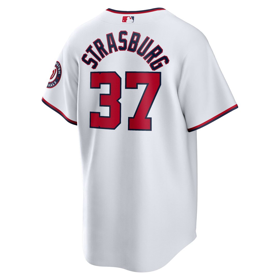 Washington Nationals Stephen Strasburg Nike White Home Replica Jersey