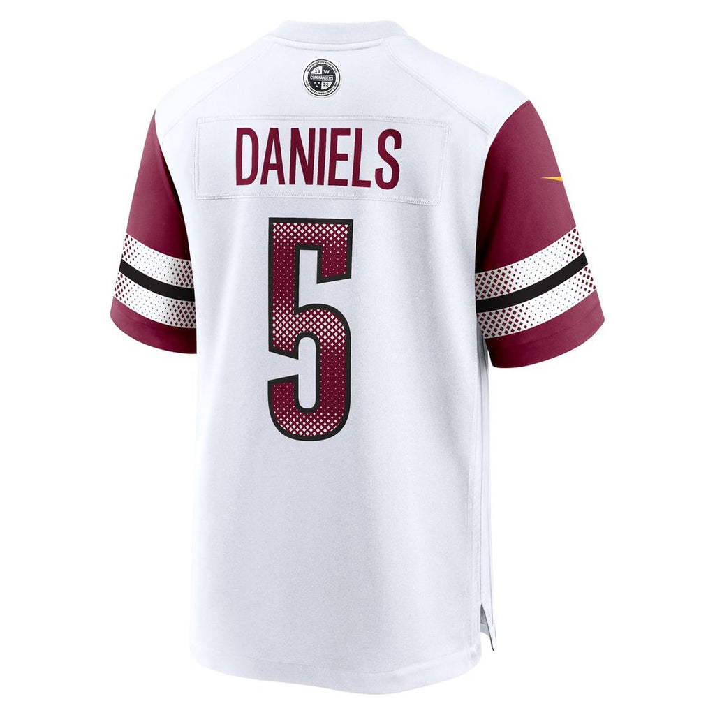 Washington Commanders Jayden Daniels Nike White Player Game Jersey