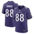 Baltimore Ravens Matthew Hibner Nike Purple Team Game Jersey
