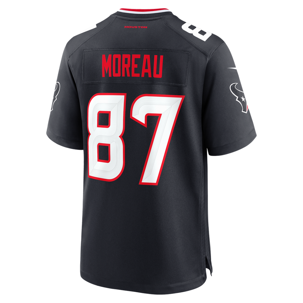 Houston Texans Foster Moreau Nike Navy Team Game Jersey