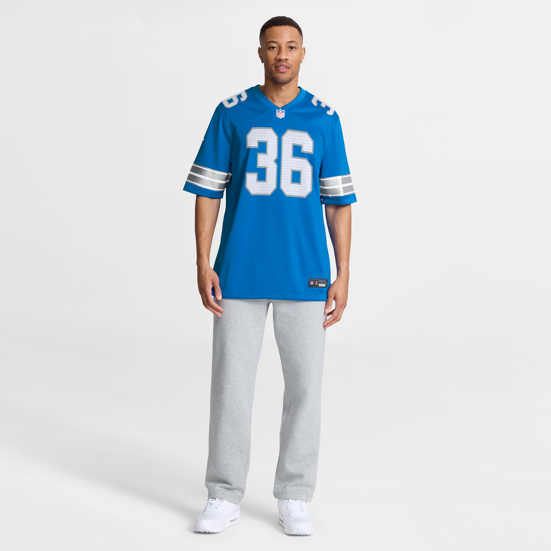 Detroit Lions Chuck Clark Nike Blue Team Game Jersey