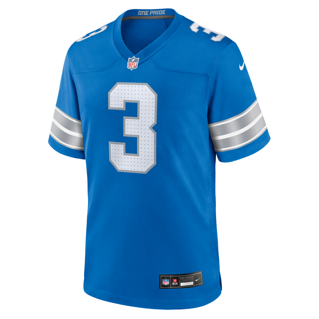 Detroit Lions Jack Fox Nike Blue Team Game Jersey
