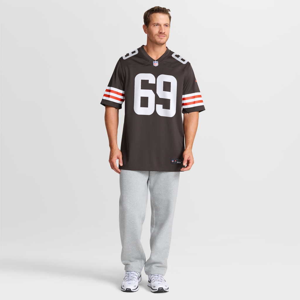 Cleveland Browns Tyre Phillips Nike Brown Team Game Jersey