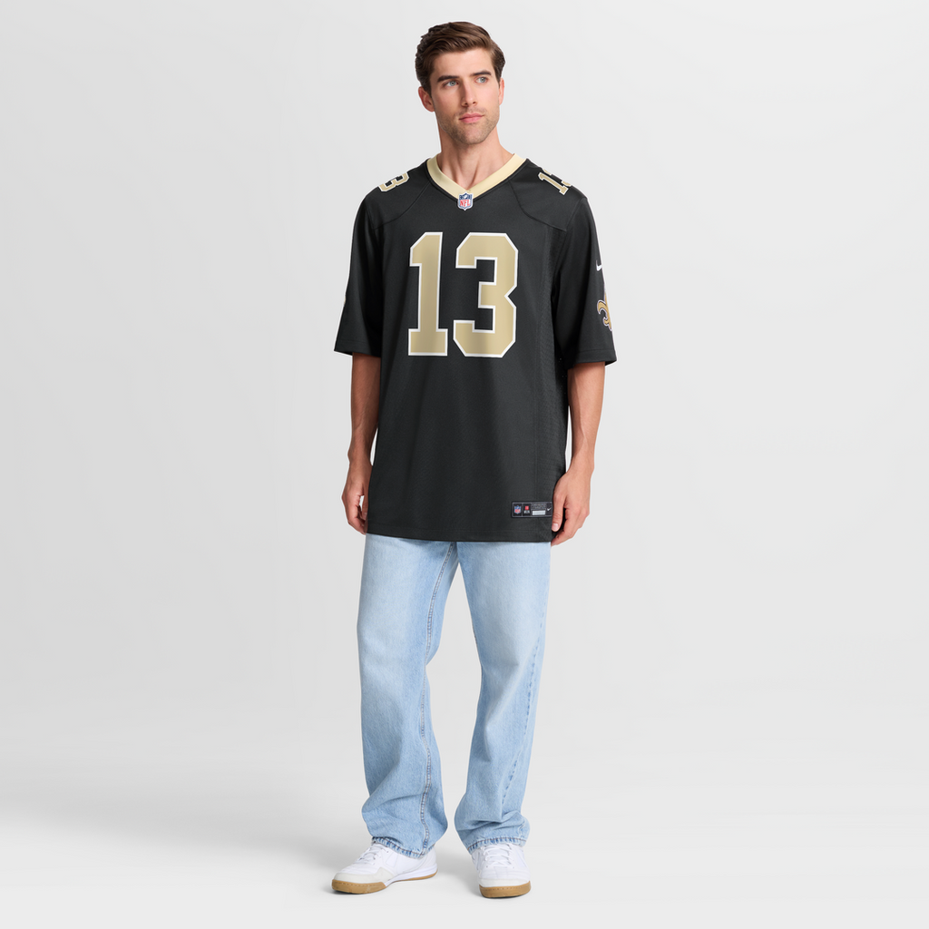 New Orleans Saints Velus Jones Jr. Nike Black Team Game Jersey
