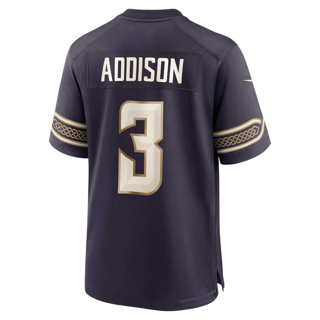 Minnesota Vikings Jordan Addison Nike Purple 2026 Rivalries Collection Game Jersey