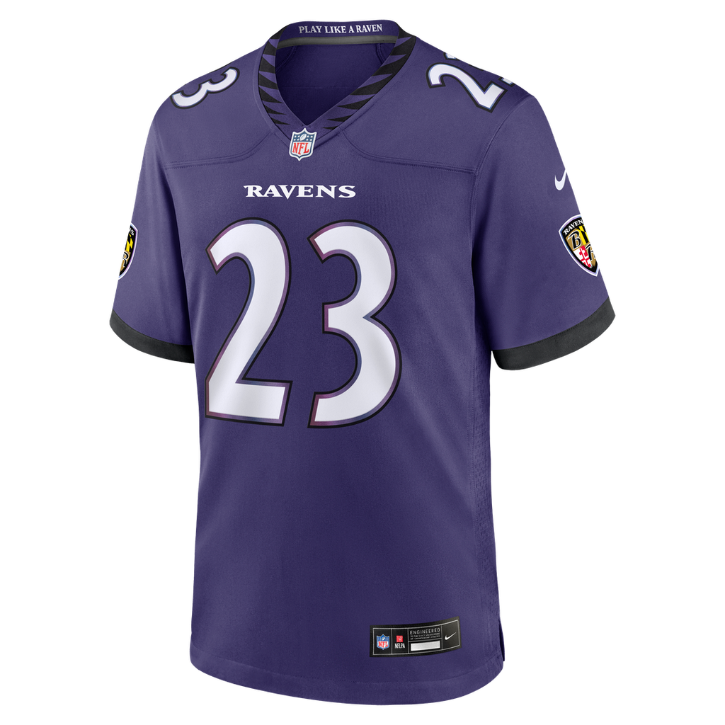 Baltimore Ravens Adam Randall Nike Purple Team Game Jersey