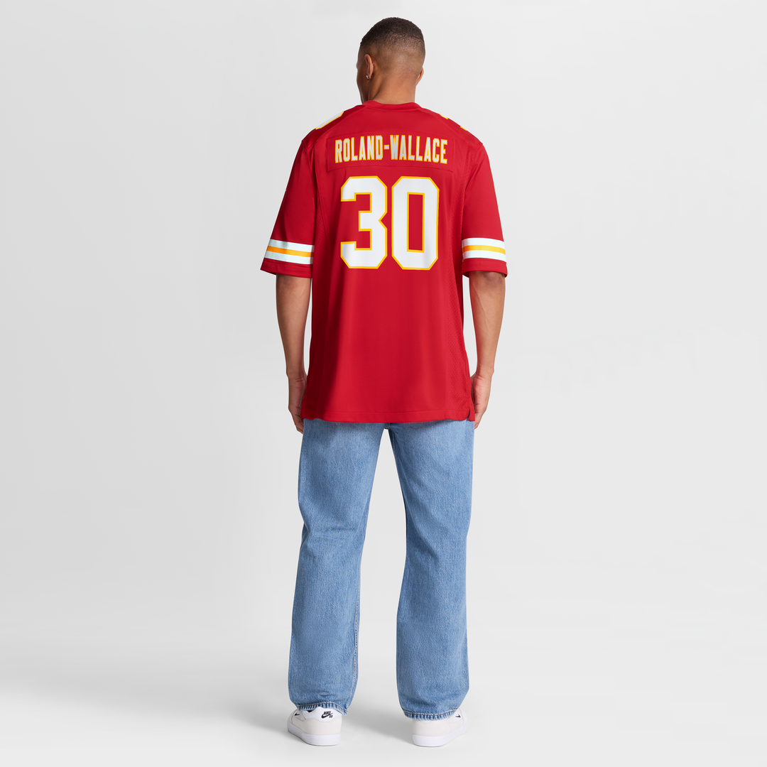 Kansas City Chiefs Chris Roland-Wallace Nike Red Game Jersey