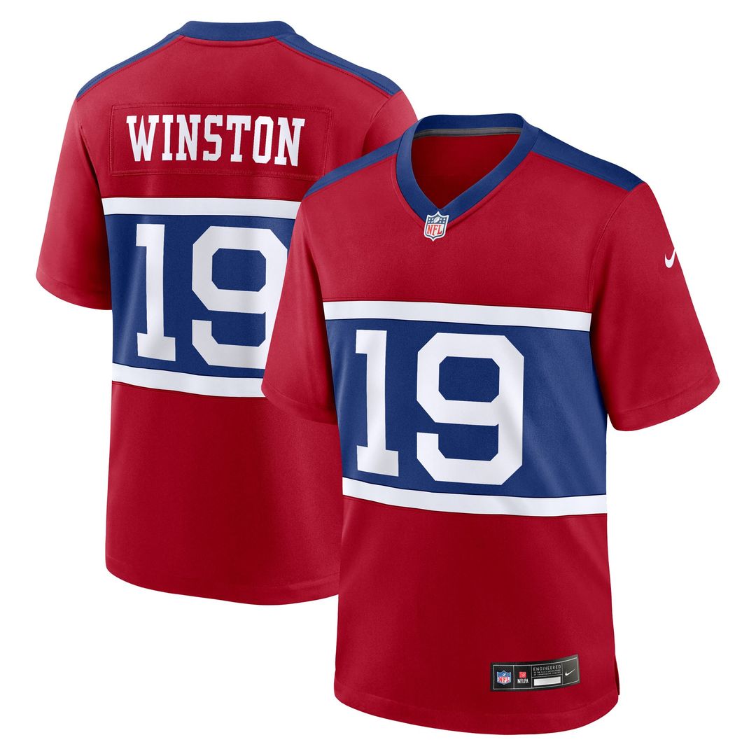 New York Giants Jameis Winston Nike White Game Jersey