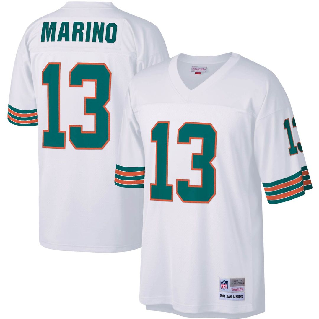 Miami Dolphins Dan Marino Mitchell & Ness Aqua Big & Tall 1984 Retired Player Replica Jersey
