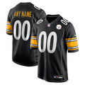 Pittsburgh Steelers Nike Black Custom Game Jersey