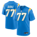Los Angeles Chargers Travis Burke Nike Powder Blue Team Game Jersey