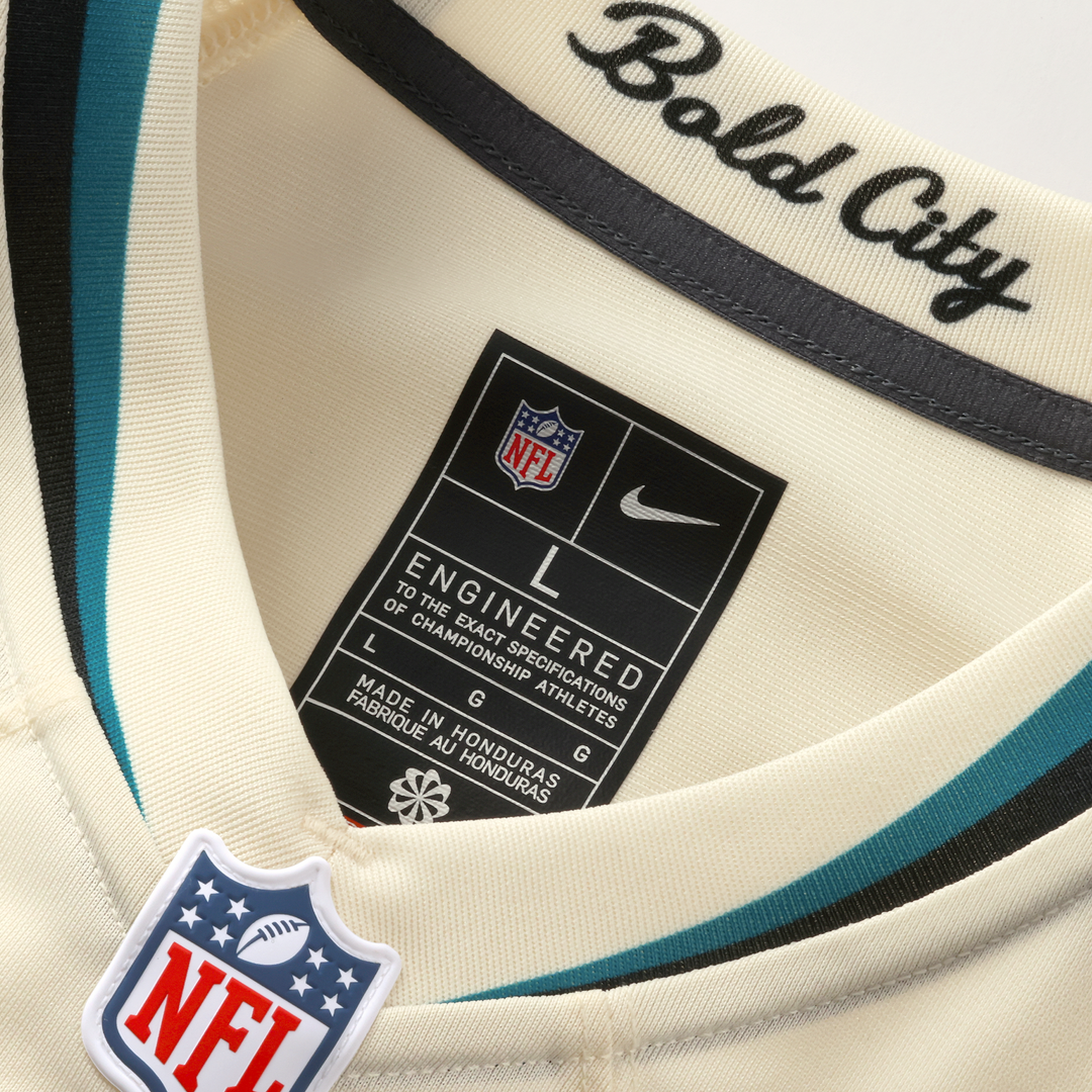 Jacksonville Jaguars Josh Hines-Allen Nike Natural 2026 Rivalries Collection Game Jersey