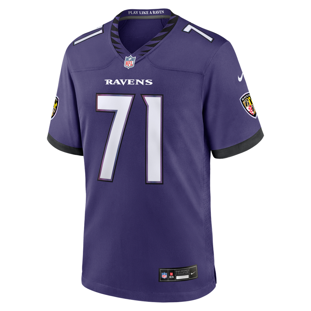 Baltimore Ravens Olaivavega Ioane Nike Purple Team Game Jersey