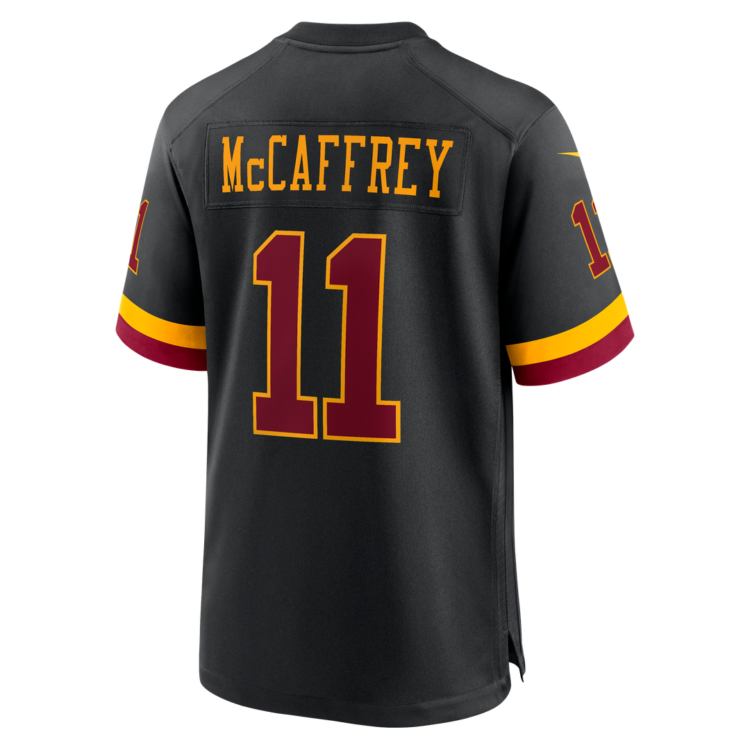 Washington Commanders Luke McCaffrey Nike Black Hail Raiser Alternate Game Jersey