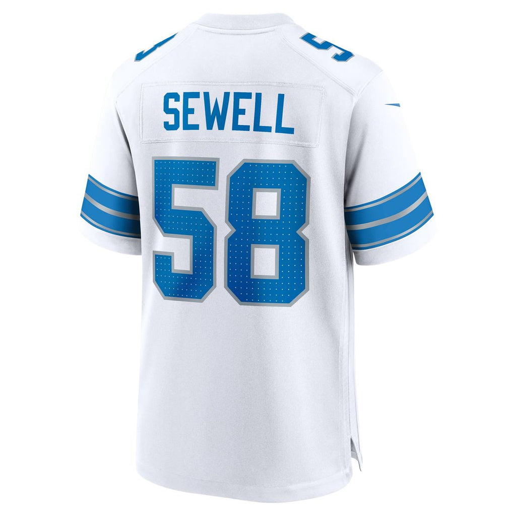 Detroit Lions Penei Sewell Nike Black 2nd Alternate Game Jersey