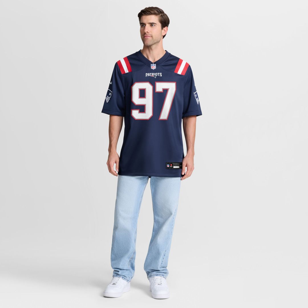 New England Patriots Milton Williams Nike Navy Team Game Jersey