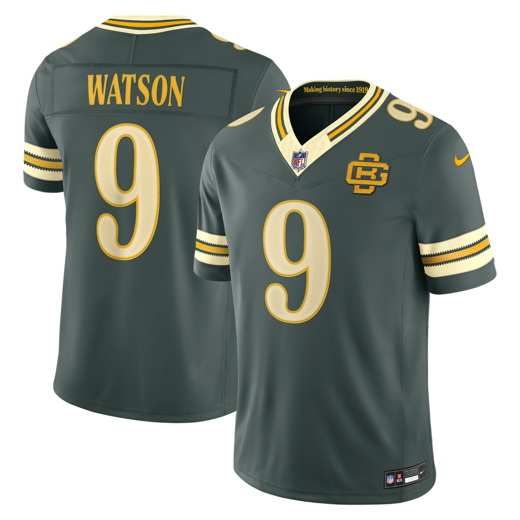 Green Bay Packers Christian Watson Nike Green 2026 Rivalries Collection Stitched Limited Jersey