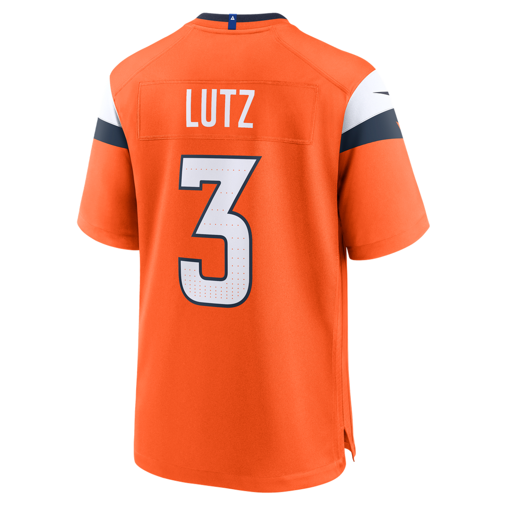 Denver Broncos Wil Lutz Nike Orange Team Game Jersey