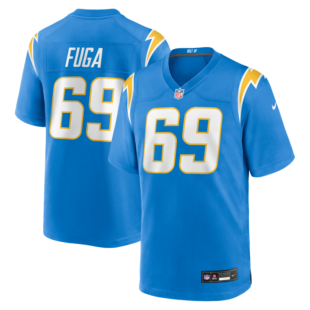 Los Angeles Chargers Josh Fuga Nike Powder Blue Team Game Jersey