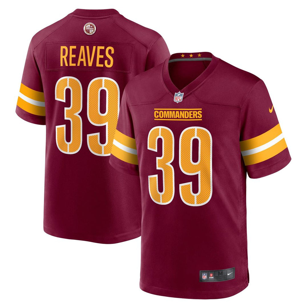 Washington Commanders Jeremy Reaves Nike Burgundy Game Jersey