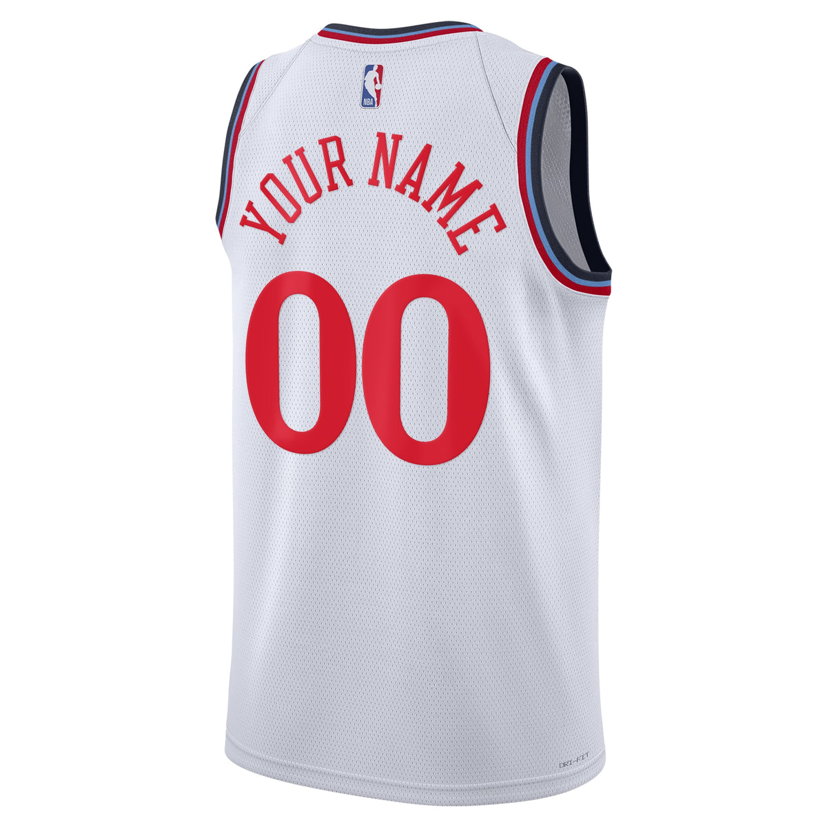 Los Angeles Clippers Nike Replica Association Swingman Jersey - Custom - Unisex