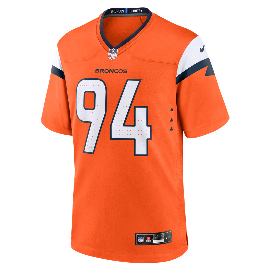 Denver Broncos Jordan Jackson Nike Orange Team Game Jersey